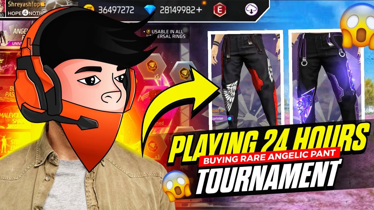 Playing 24 Hours Tournament ☠️| For Buying Rare Angelic Pant 🔥| Shreyash!op