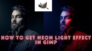 How to get neon light effect in GIMP ?