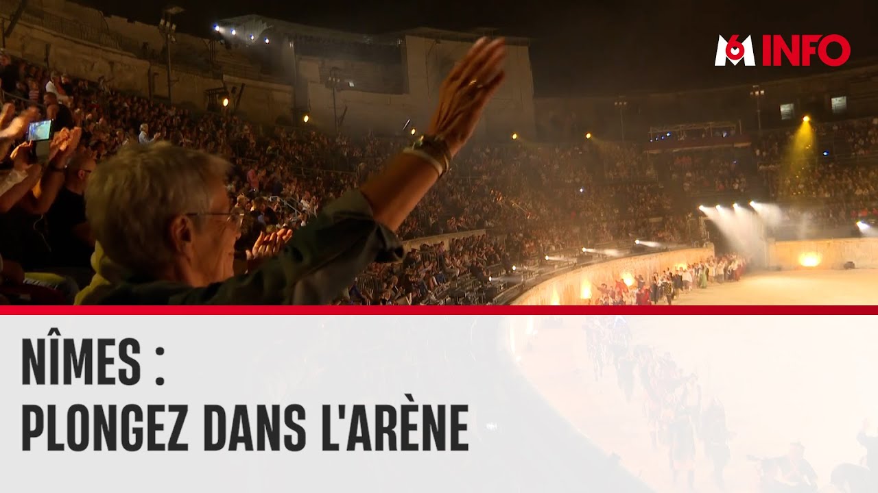 Un spectacle historique dans les arènes romaines de Nîmes