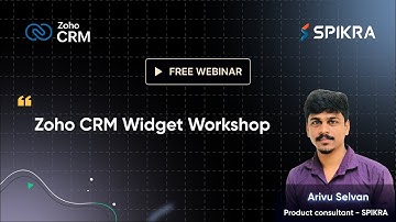 Zoho CRM Widget Workshop