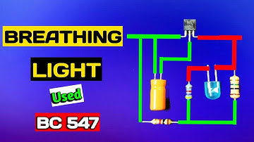 How to Make a one transistor breathing led circuit | Breathing Led