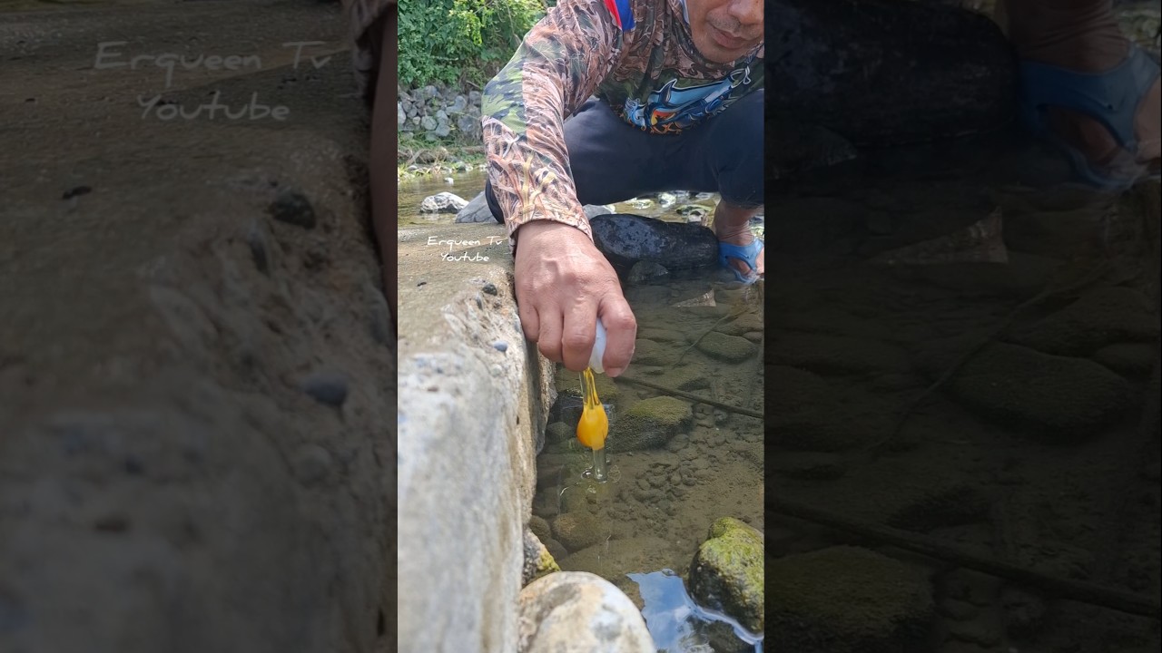 Egg bait Vs monster Under the giant rock😱🎣🦈🫧