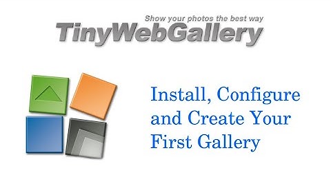 Install Tiny Web Gallery & Initial Configuration - Linux Apache