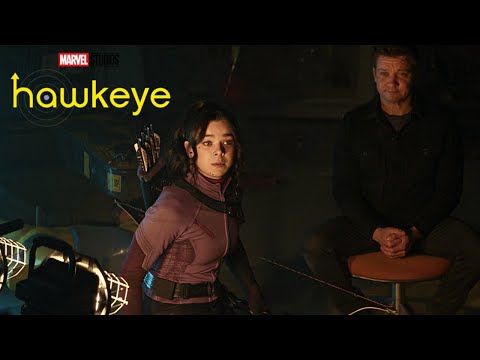 Kate Falls Through Ceiling | Hawkeye Episode 2 - Disney + HD Clip
