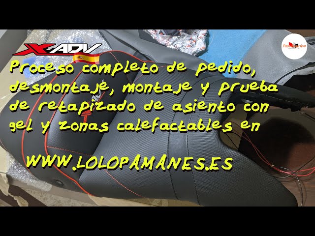 Poner GEL y VISCO a ASIENTO de MOTO  Lolo Pámanes PROCESO de fabricación 