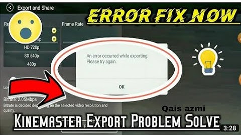 kine master video export problem 2020 | an error occured while exporting please try again | export f