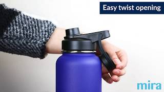 MIRA Spout Lid | Wide Mouth Stainless Steel Water Bottle Resimi