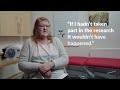 Taking part in research at the GP practice - Christine's story