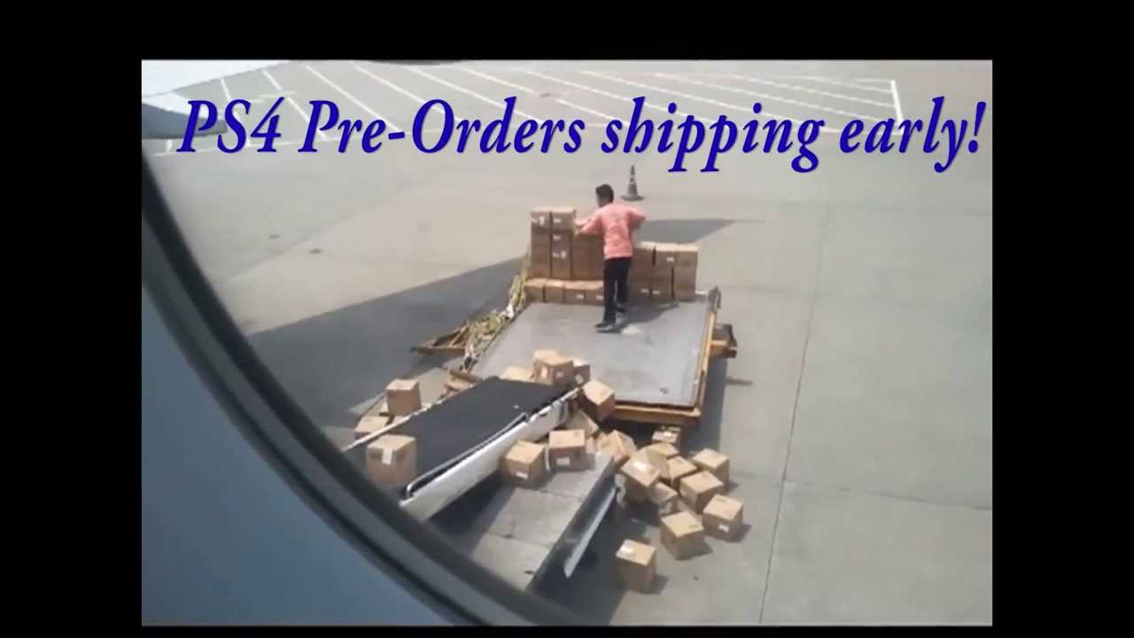 ps4 pre orders are shipping early proof on video youtube ps4 pre order chart
