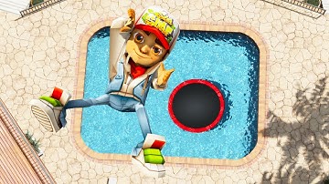 GTA 5 Ragdolls Subway Surfers Jumps/Fails (Euphoria Physics/Compilation) 154