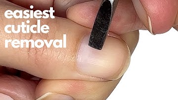 The best way to remove a cuticle! [and the easiest!!] ✅ DIY FRIENDLY ✅