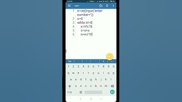 Program to Find Sum of Digits of a Number in Python | #Shorts