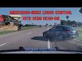 Handgun tossed from vehicle leads to high speed pursuit - Mercedes hits semi head-on