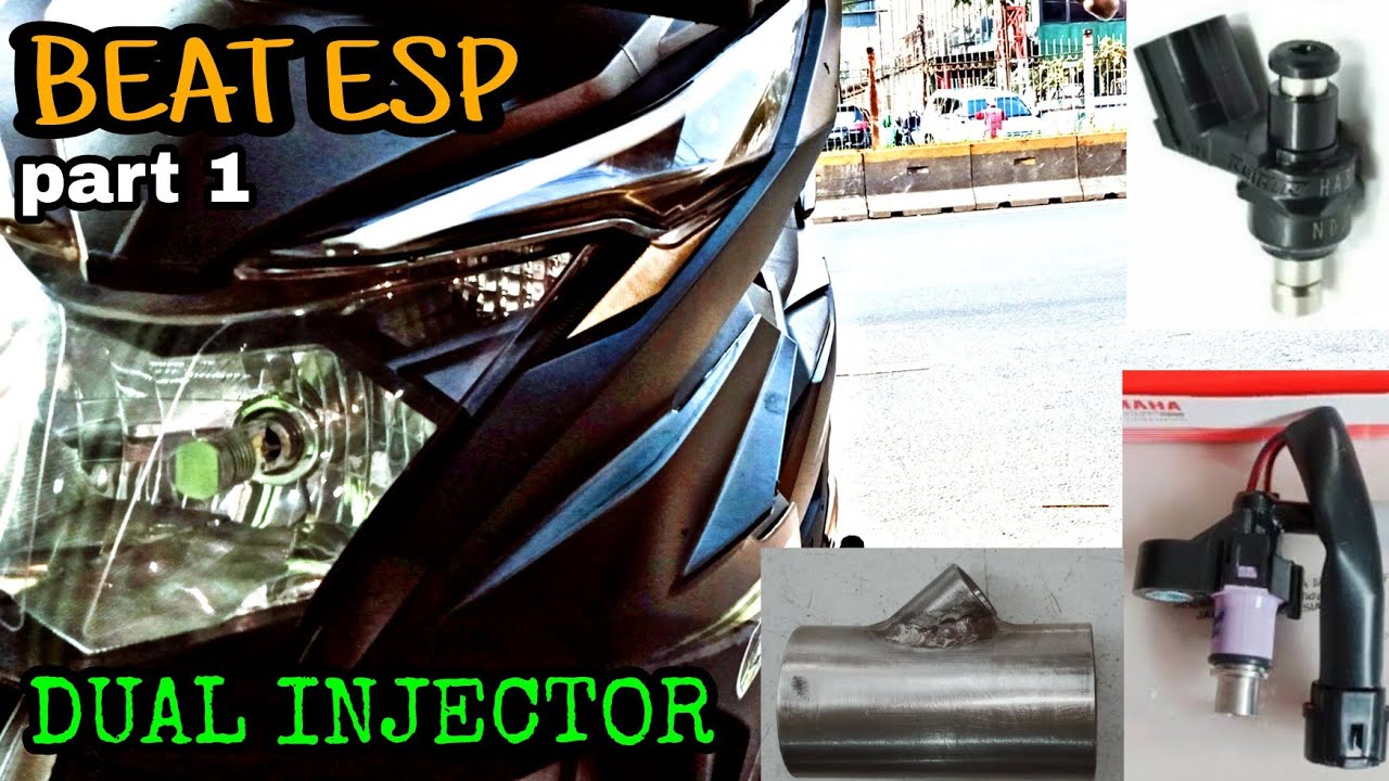 bikin DUAL INJECTOR system di motor beat , dengan ECU standar ( part 1 ) , pembuatan holder