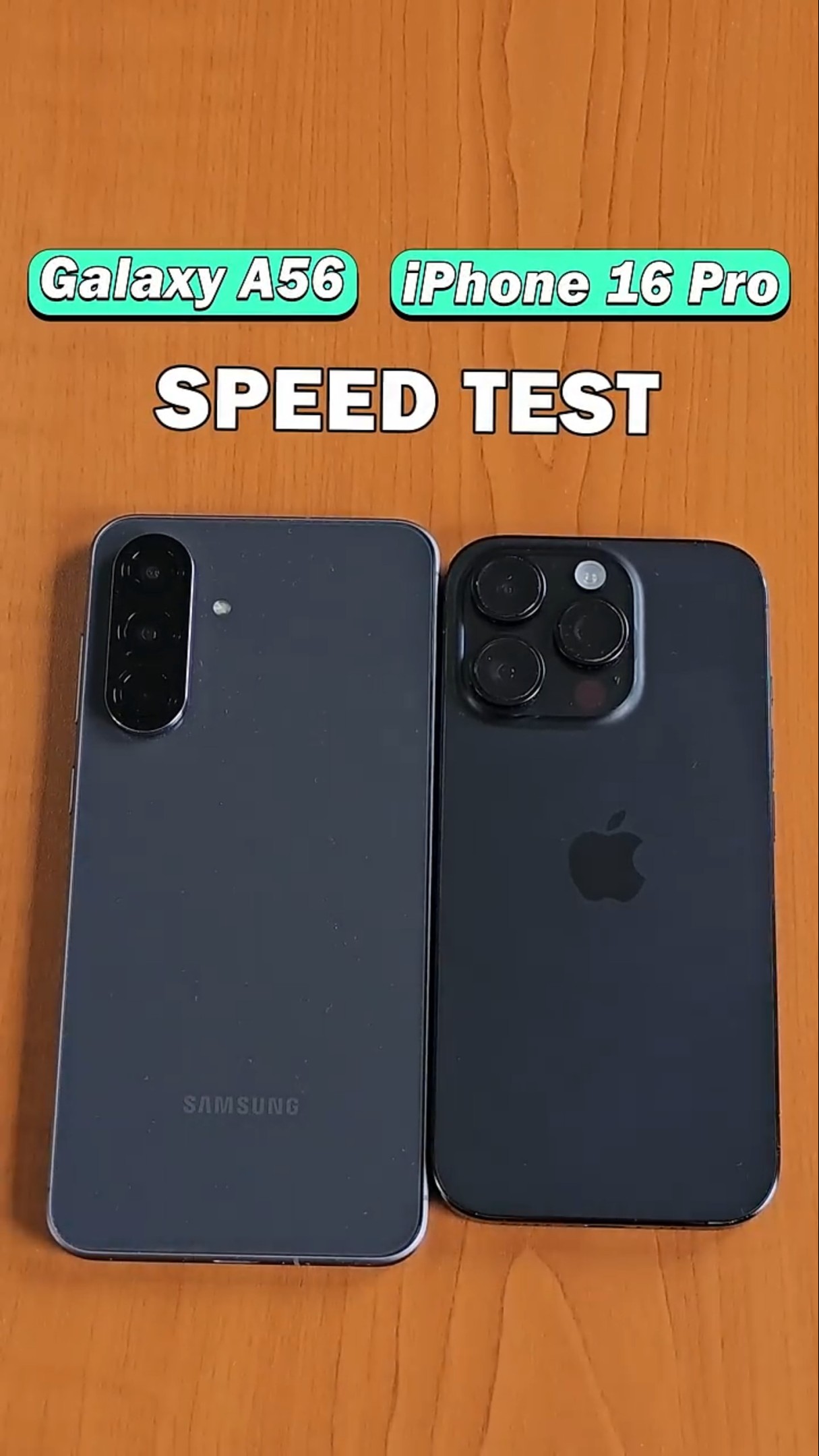 Samsung Galaxy A56 vs iPhone 16 Pro Speed Test - YouTube