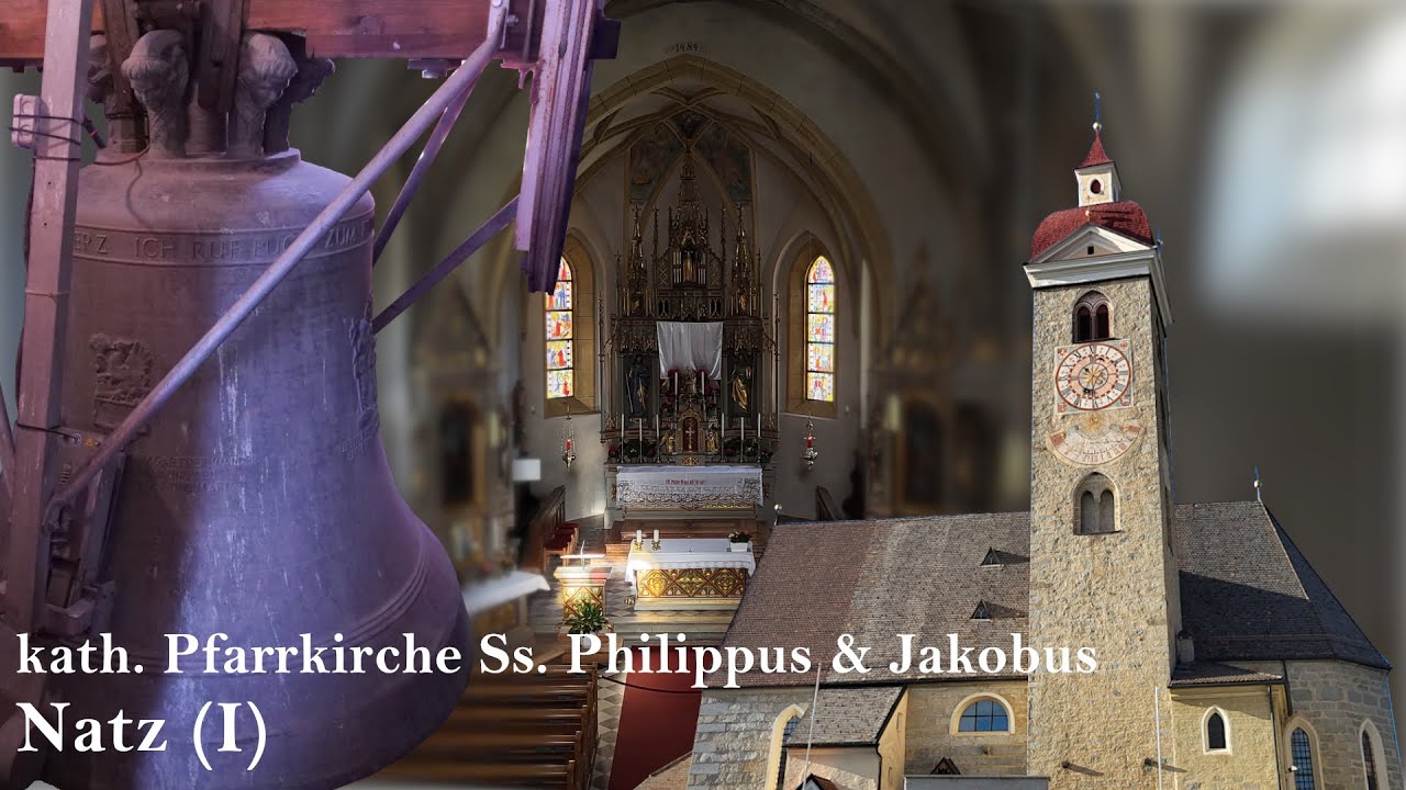 Natz (I - Südtirol) - kath. Pfarrkirche Ss. Philippus & Jakobus, Geläutepräsentation