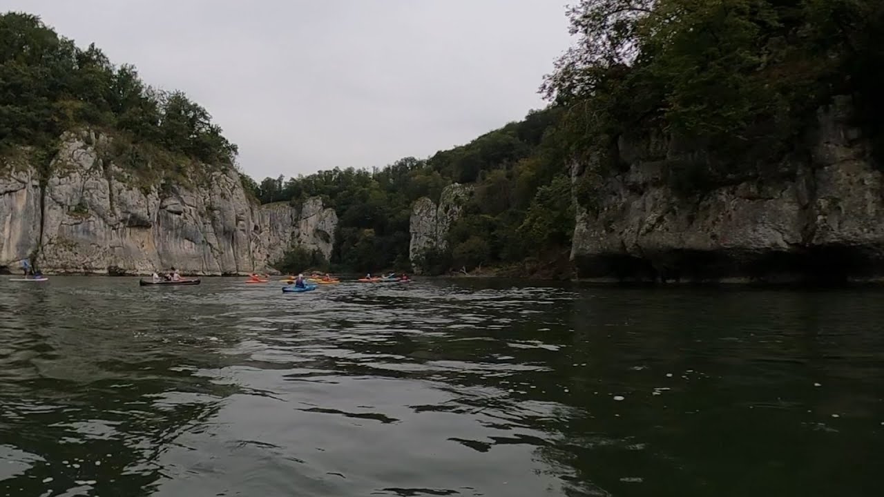Kajak auf der Donau - Donaudurchbruch
