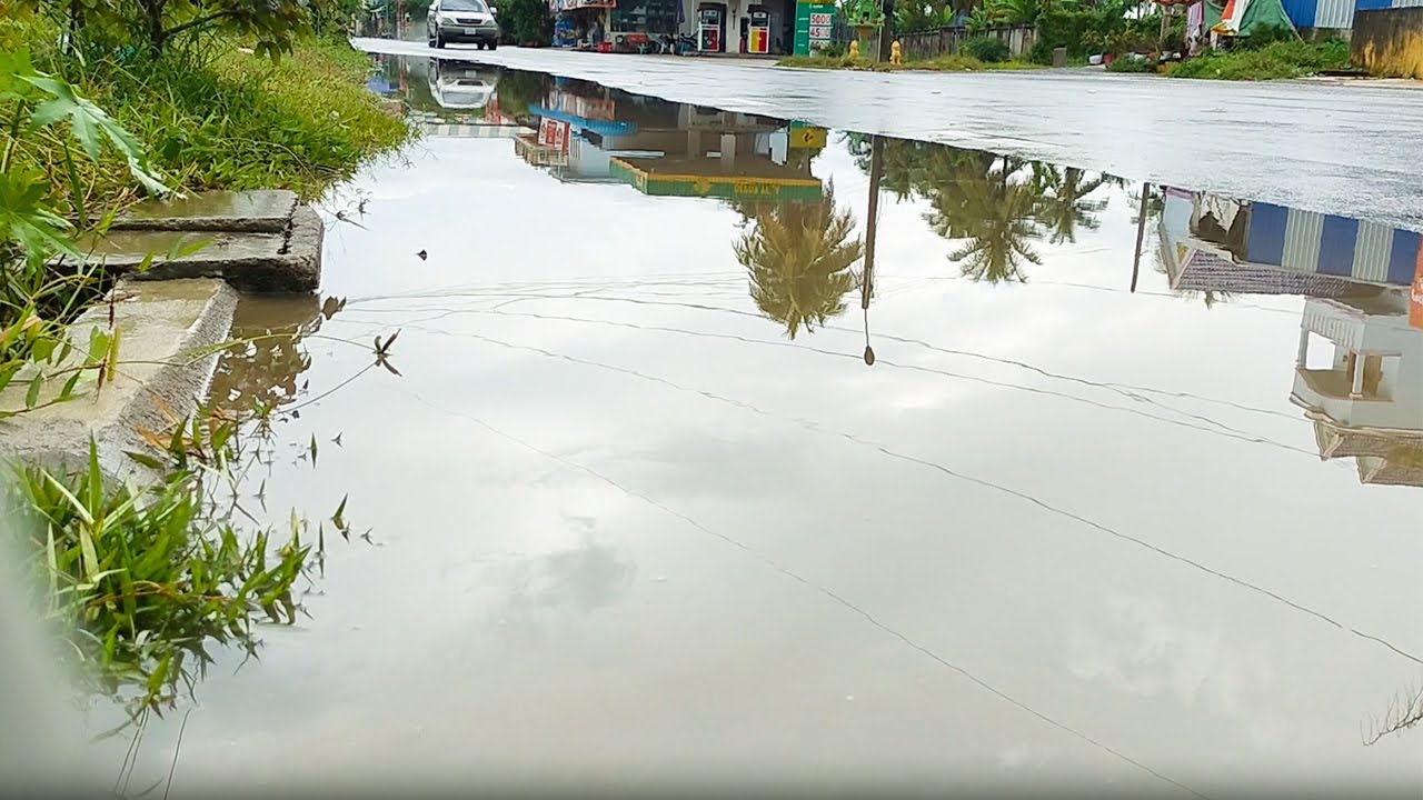 Unclogging Culvert On Street Road Drain Rain Water - YouTube