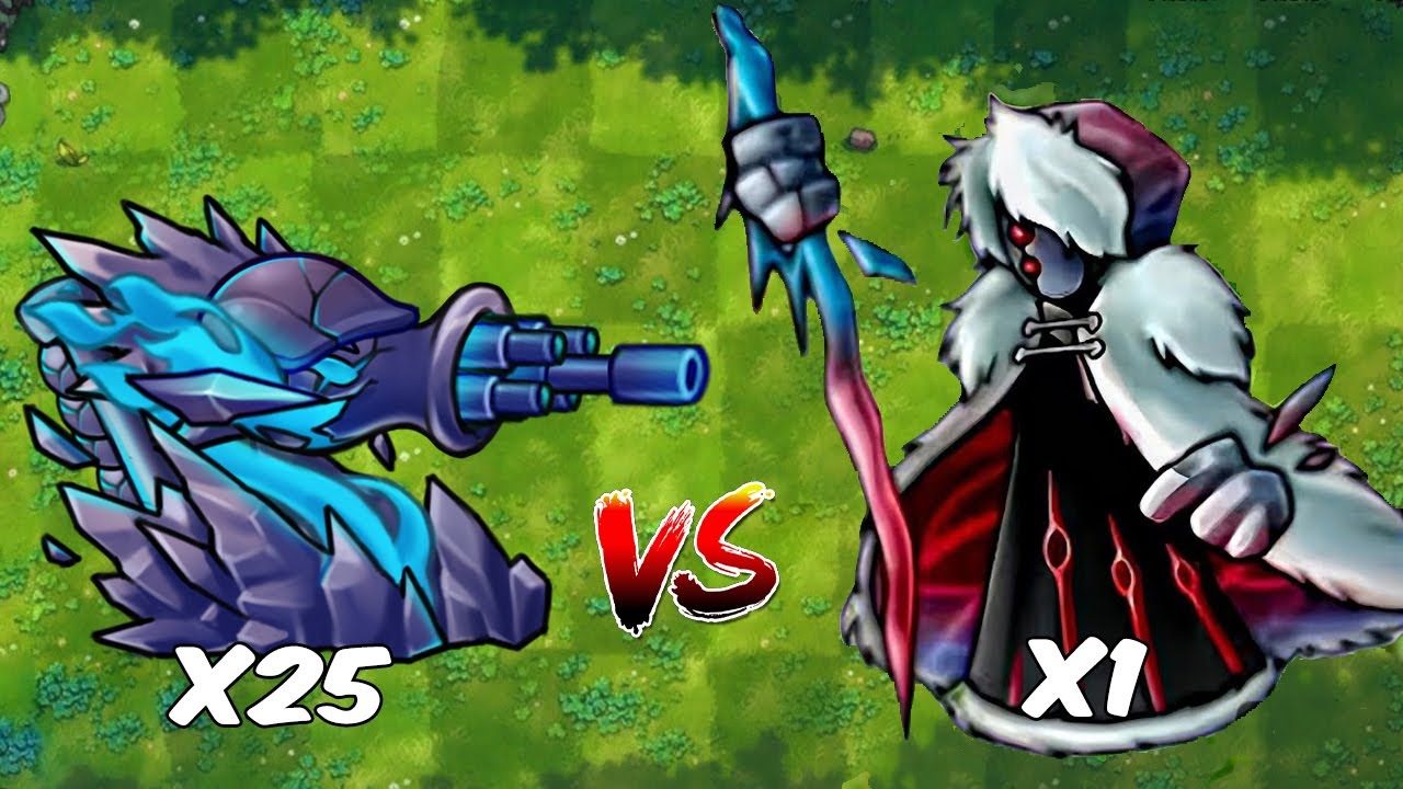 PVZ Fusion 2.6.1 - All Fusion Plants x25 Vs Ultimate Ice Queen Zombie ...
