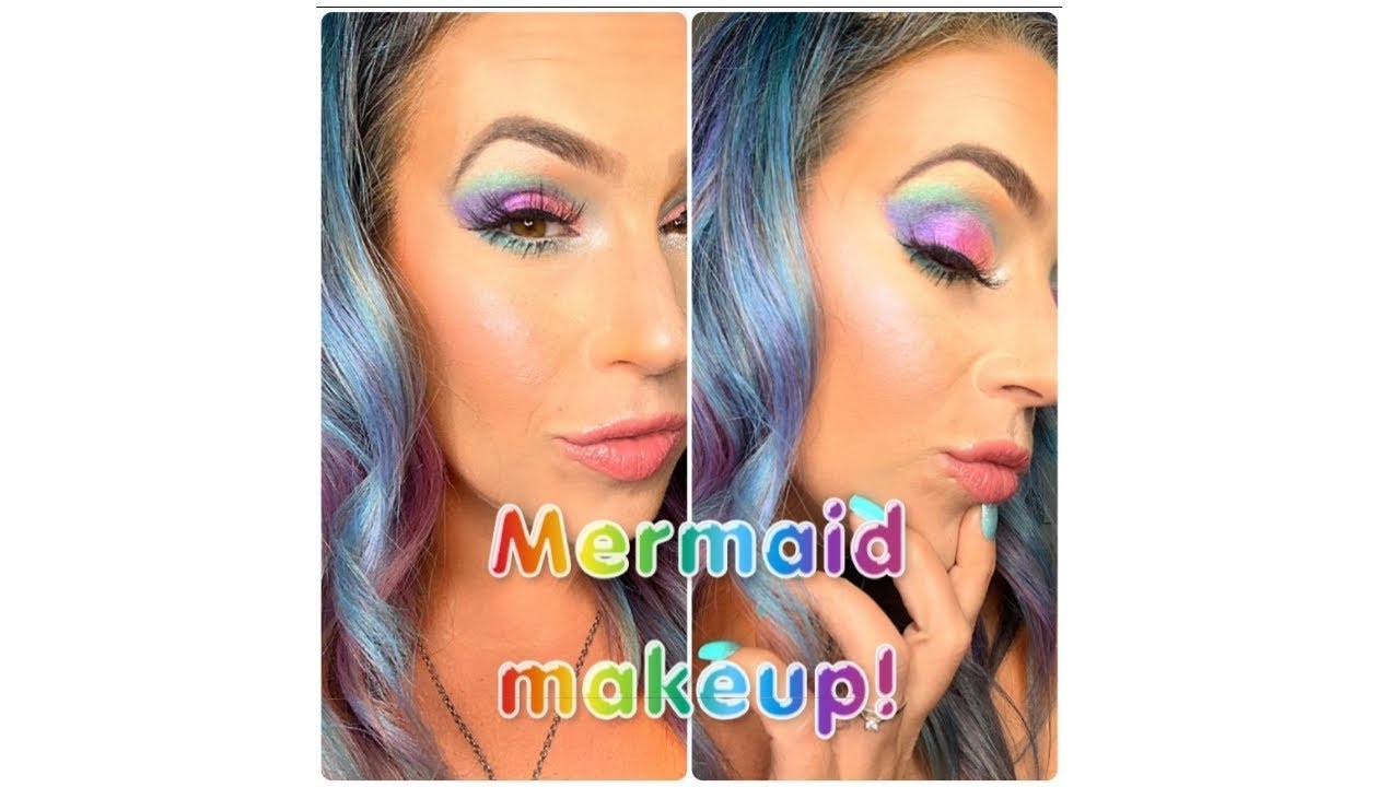 mystic mermaid eye shadow + application tutorial -... Mermaid makeup tutorial! EASY TO FOLLOW! - YouTube