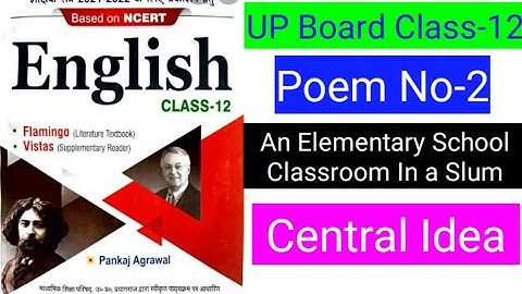 An Elementary School Classroom In A Slum Central Idea | An Elementary School Classroom Central Idea