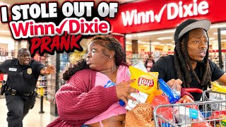 I STOLE From WINN-DIXIE In Front of My Fiancé PRANK 😳🚨 HE PANICKED! 😂