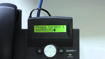Snom 300 - Call Forwarding
