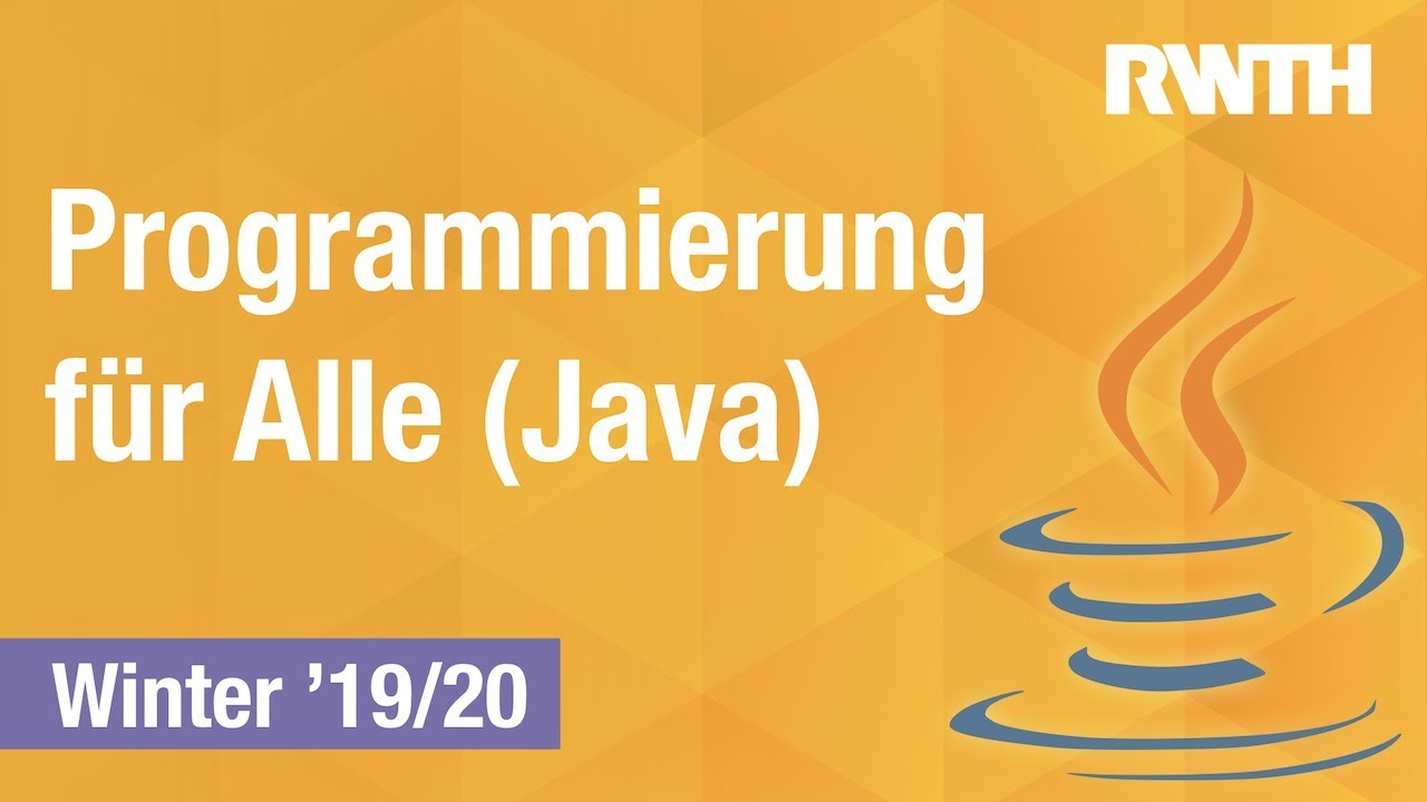 New Update Programmierung für alle (Java) • WS 2019/20 • Vorlesung 1: Einführung
