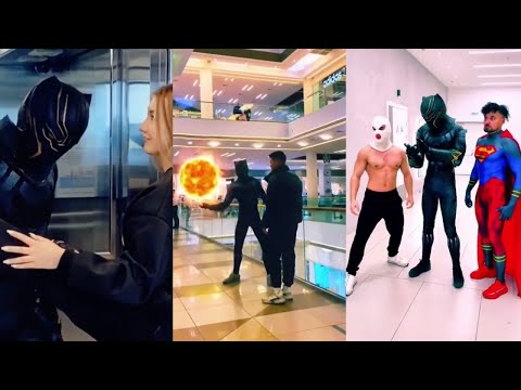 Wait for the twist..watch till end 😎 #Funny #blackpanther #prank