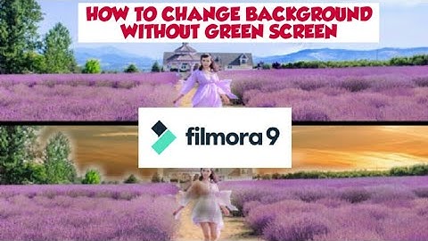 HOW TO CHANGE BACKGROUND WITHOUT GREEN SCREEN IN FILMORA 9 | Jers Berg