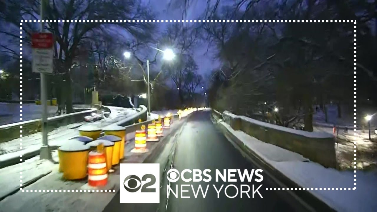 Snowy, slushy roads turn into sheets of ice across New Jersey - YouTube