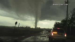 Tornado captured on video in south Georgia as storms move through