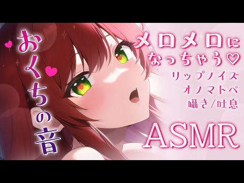 【ASMR】脳がとろけるお口の音♡リップノイズ、オノマトペ、吐息【緋乃あかね / Japanese Vtuber】