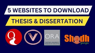 Best Websites to Download Thesis and Dissertation