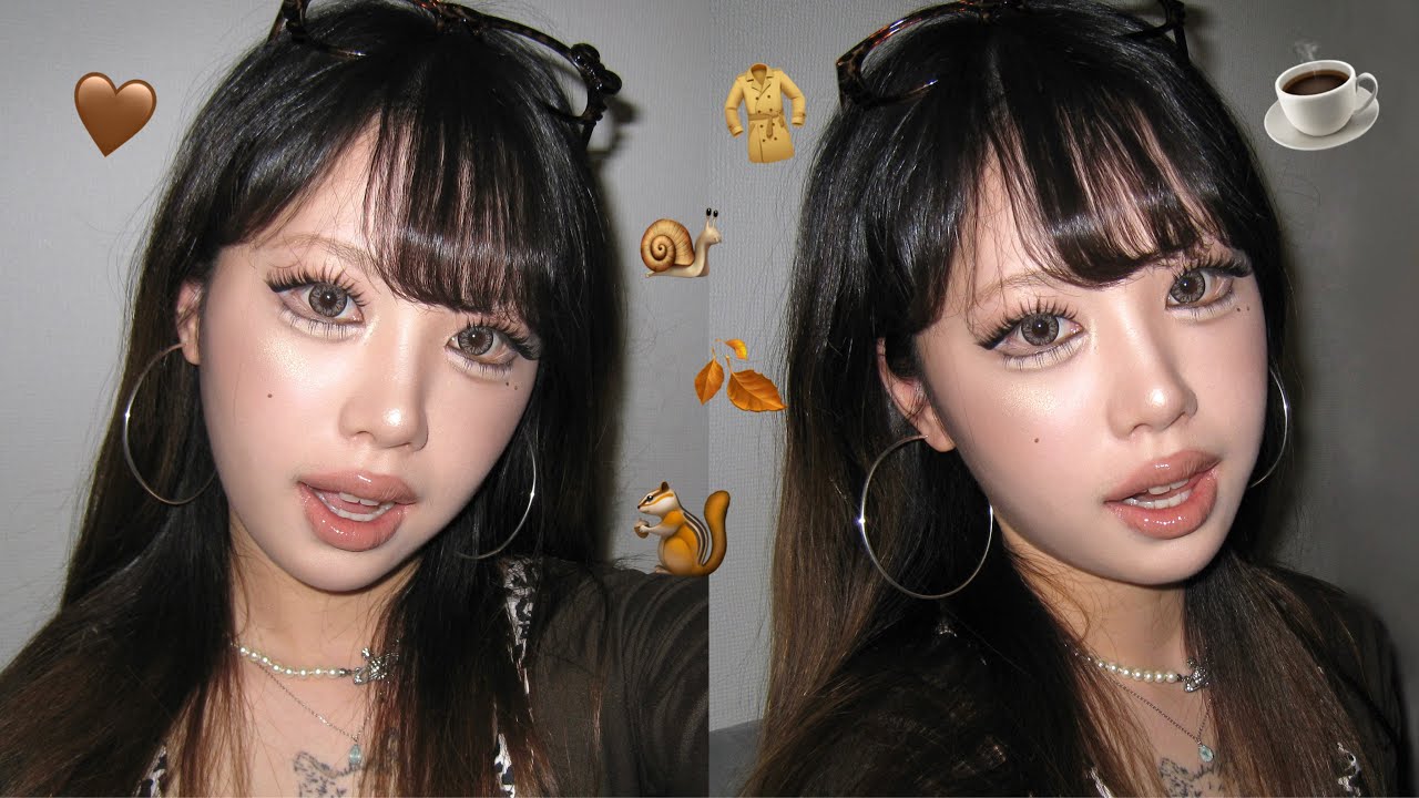モカムースギャルメイク🤎☕️(韓国で流行ってる2025年のカーラーメイク)