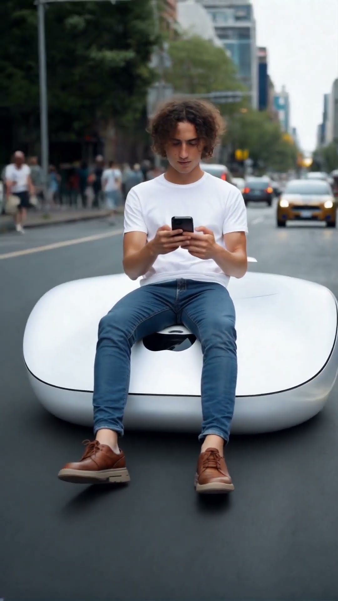 Driving on my APPLE MOUSE to Work Today!?