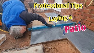 How to lay a patio professional tips