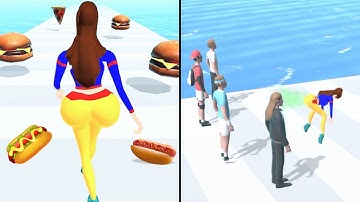 Forward vs Reverse Gaming in Fart Girl | All Levels Gameplay