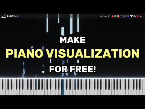 How to Make Piano Visualizer Like YouTubers (Rousseau, Kassia, etc) - FREE Piano VFX Tutorial