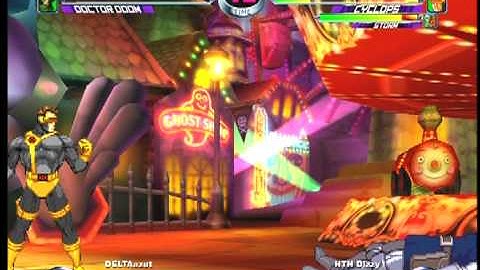 Mvc2 HTH Dizzy (MSP,Santhrax,Matrix,ROW)  vs Azut (Sent,Strider,Doom) 11/12 part 1