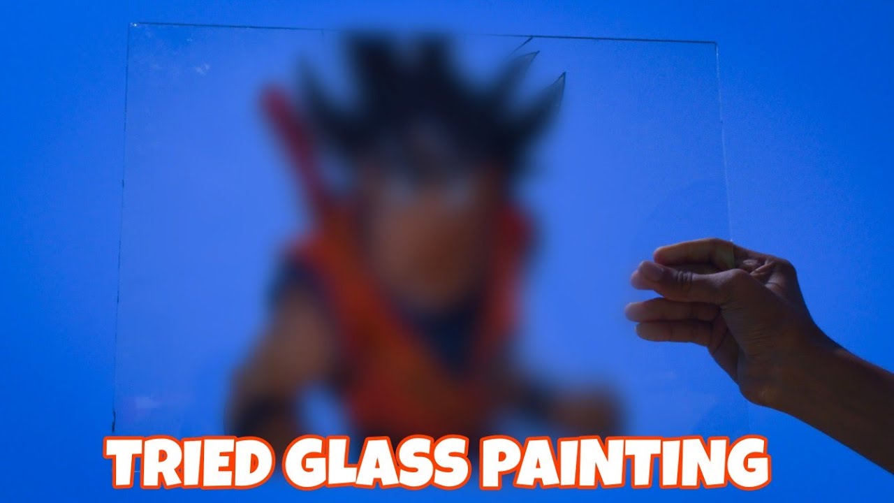 I TRIED GLASS PAINTING FOR THE FIRST TIME..... - YouTube