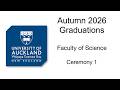 Autumn 2026 Graduations - Faculty of Science