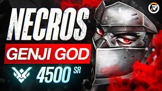 BEST OF NECROS - GENJI GHOST DASH GOD | Overwatch Necros Genji Montage & Facts