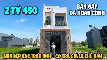 NHÀ NGỘP KDC TRẦN ANH , Vị trí đẹp đường rộng 8m ô tô tránh nhau , ngân hàng hổ trợ vay 70%