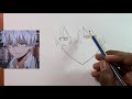 ASMR | how to draw anime boy step-by-step