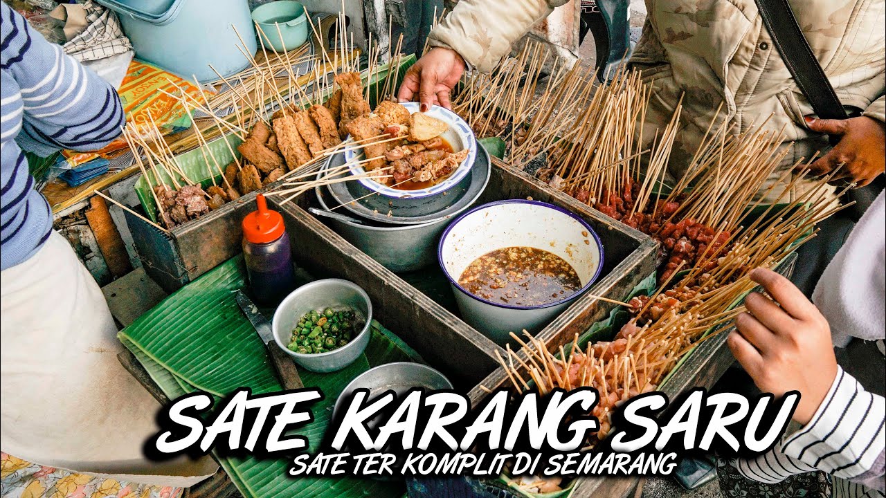 WARUNG KECIL PINGGIR  JALAN  JUAL BANYAK VARIAN SATE  YouTube