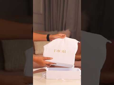 Unboxing my brand new Lady Dior Pouch 💖🎁 #shorts