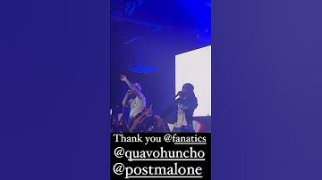 Thumbnail of Post Malone X Quavo Huncho congratulations song at the fanatics Super Bowl party in NOLA💛