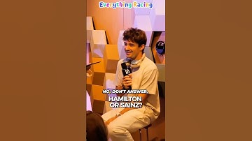 Charles Leclerc was asked to choose between Lewis Hamilton & Carlos Sainz #lewishamilton #f1shorts