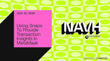 🗣️ Using Snaps to provide transaction insights in @metamask